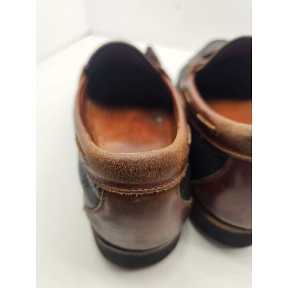 Allen Edmons 2 Eye Men's Penny Loafer Size 10 D‎ Vibram Gumlite Sole Pebbled - Picture 6 of 13